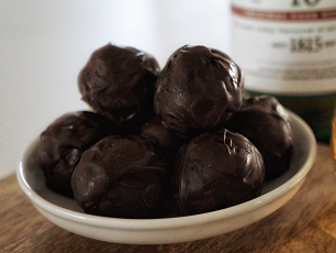 honey whiskey truffles